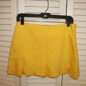 ZARA Yellow Skort